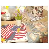 Pie Pans, Trivets, Linens, Decor