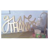 Wall Decor, Electric Lamp & Candle