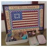 George & Martha Washington, Flag Puzzle Art+
