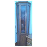Lighted Corner Curio Cabinet