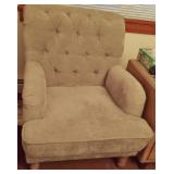 Like New Tufted Grey Chair