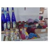 Yarn, Lighted Bottles, Plastic Cups, Decor
