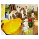 Kitchen Wares- Casserole, Coffee Pot, Cups+