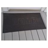 3 Black Rubber Mats- Home