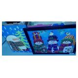 Snowmen Puzzle & Painting