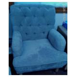 Like New Tufted Grey Chair