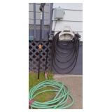 Hoses w/ sprayer, Grass Scissors, Pruner
