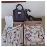 Costume Jewelry & Newish Madden Girl Purse
