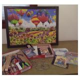 Air Balloon Framed Puzzle & Craft Supplies