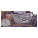 Salt Lamp, Clock, Digital Thermometer, Sony CD