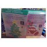 2 Holiday Holographic Light Sculptures