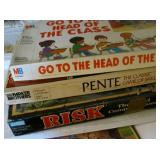 Vtg Board Games- Head of the Class, Pente, Risk