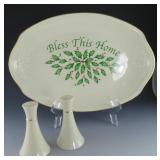 Lenox Holiday Bread Plate & Salt/ Pepper