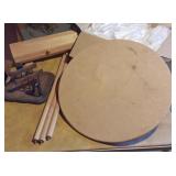 Display Table, Plastic Utensils, Wood Box, Napkins