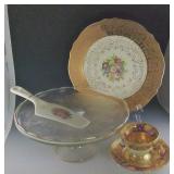 Am Beauty Cup & Saucer, Atlas 22kt, Jeanette Harp