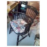 2nd- Vtg Blk  Windsor comb-back Chair