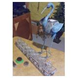 Yard Art Stork, Starter Bottles, Floral Frogs