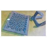 Antique Cast Iron Vent Grate & Cobblers Form