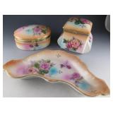 Vtg Reproduction China Dresser Set