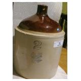Vtg #2 Western Stoneware Jug