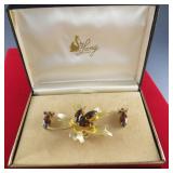 Brooch & Earrings by Lang