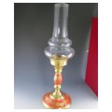 Enameled Brass Lantern From India