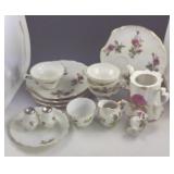 MCM Moss Rose Luncheon Set & Wild Rose Misc