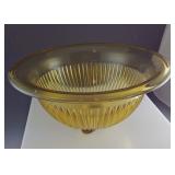 Vtg Golden Glow Federal Glass Mixing Bowl
