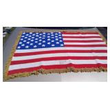 Vtg Flag Lap Blanket/ Rug