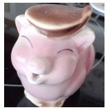 Vtg Ceramic Pig Planter