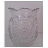 Vtg Cut Crystal Vase