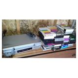Sanyo VHS Player & VHS Tapes