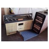 McDonald Portable 8-Track Player/ Radio & Tapes