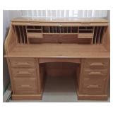 Oak Roll Top Desk