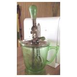 Uranium Glass Torrington Handmaid Mixer