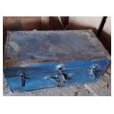 Large Metal Travel Trunk
