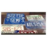 Old MI & WI License Plates