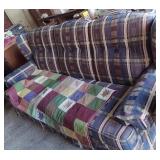 Country Plaid Couch & Fall Quilt
