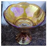 Carnival Glass Compote