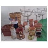 Metal, Clay, Ceramic & Plastic Planters & Candle
