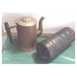 Antique Copper Coffee Pot & Metal Canister?