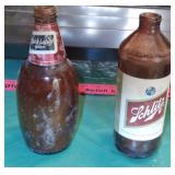 Pint Schlitz & Black Label Beer Bottles