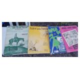 Vtg Movie Sheet Music- Bing, Westerns- Art