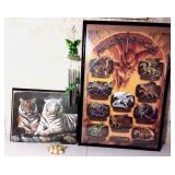 Dragon Poster, Wind Chime & Figurine