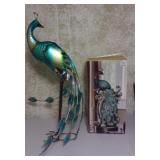 Metal & Resin Peacock Statues