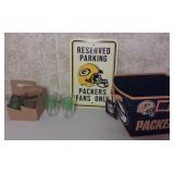 Packer Sign, Tote & Lomabardi Glasses