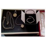 Costume Jewelry- Avon, Chains, Rhinestones+