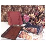 Fall Wreath, Halloween Throw, Tray+