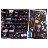 Costume Jewelry- Post Earrings, Enameled items+