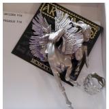 New Pewter Pegasus Pin & Small Ring
